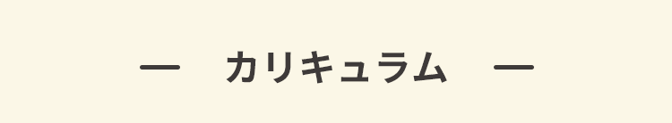 カリキュラム